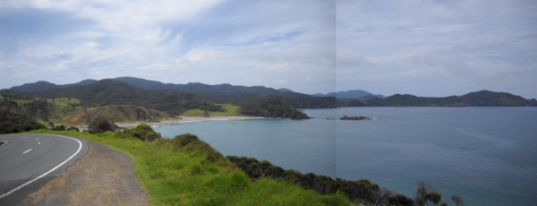 down the coast towards Whangarei from Russell