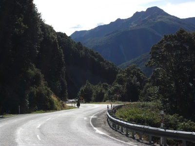 going down the Lewis Pass towards Springs Junction