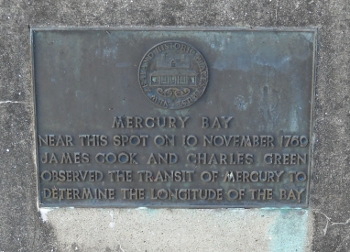 mercury bay commemorative plaque