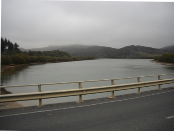 wet day on the road near hihi