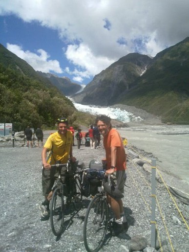 Steve and Guy at Fox Glacier