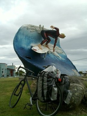 surfing onto a bike