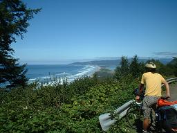 A view from the coast road of Netarts Bay