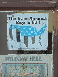 transAm  sticker on shop door